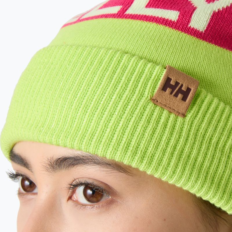 Зимна шапка Helly Hansen Ridgeline luminous green 4