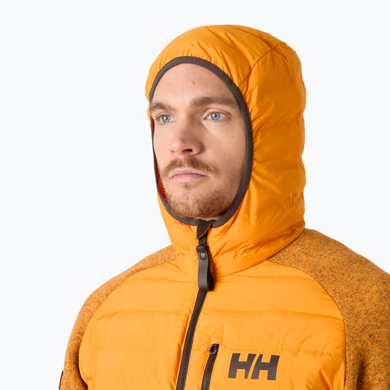 Мъжко хибридно яке Helly Hansen Skagen Hybrid Knit Insulator ignite orange 3