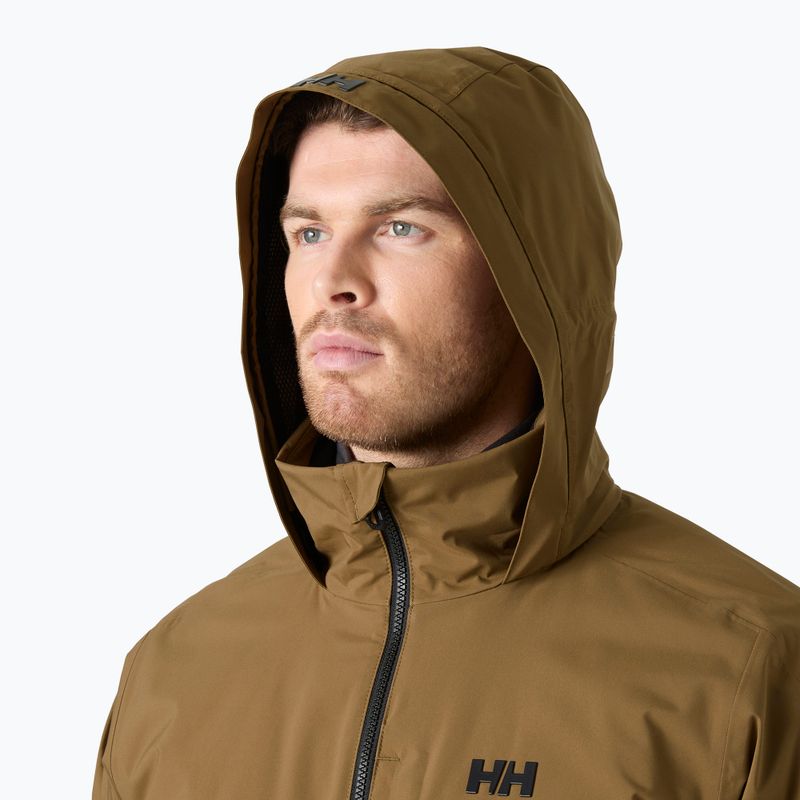 Мъжко яке за ветроходство Helly Hansen HP Racing Lifaloft Hood sepia 3