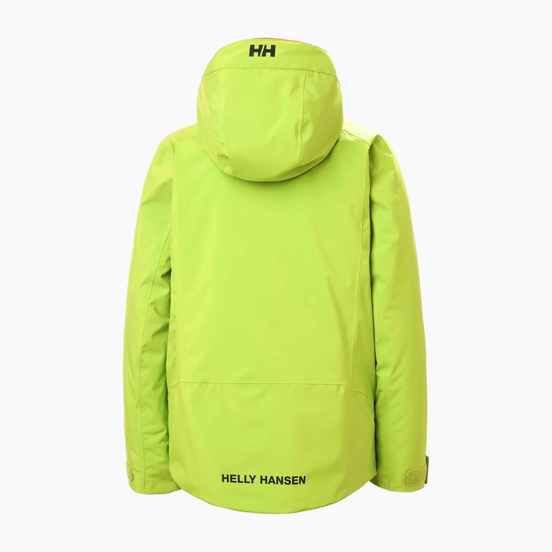 Детско скиорско яке Helly Hansen Alpha luminous green 2