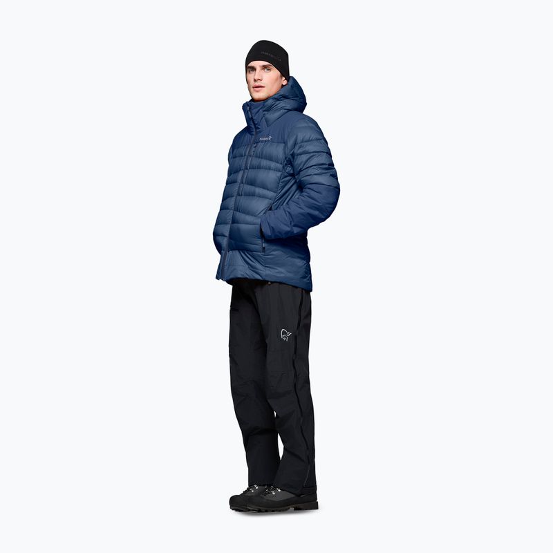 Мъжко пухено яке NORRONA Falketind Down 750 Zip Hood indigo night 4