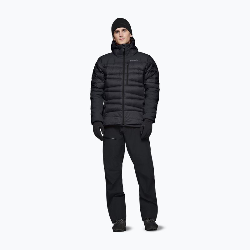 Мъжко пухено яке NORRONA Falketind Down 750 Zip Hood caviar black 2