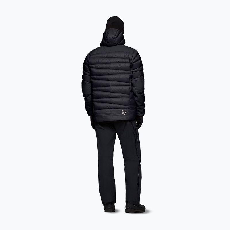 Мъжко пухено яке NORRONA Falketind Down 750 Zip Hood caviar black 3