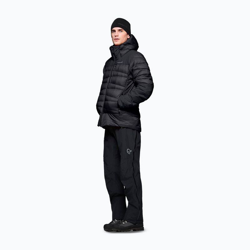 Мъжко пухено яке NORRONA Falketind Down 750 Zip Hood caviar black 4