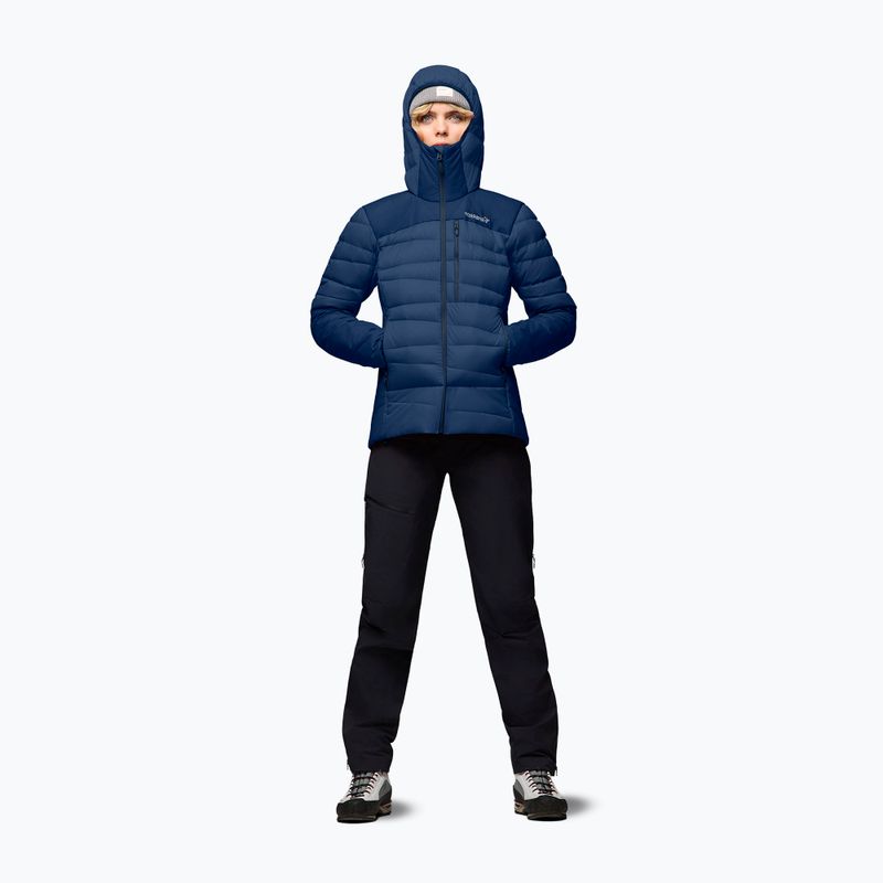 Дамско пухено яке NORRONA Falketind Down 750 Zip Hood indigo night 2