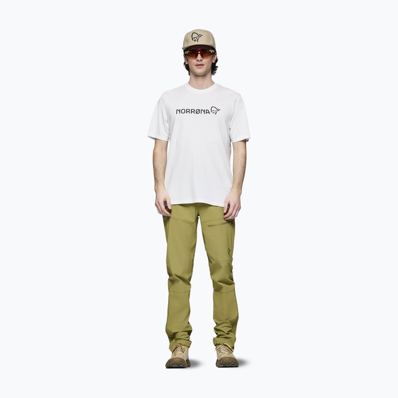 Мъжка тениска NORRONA Cotton Viking pure white 2