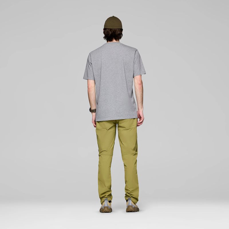 Мъжка тениска NORRONA Cotton Viking grey melange/caviar 3