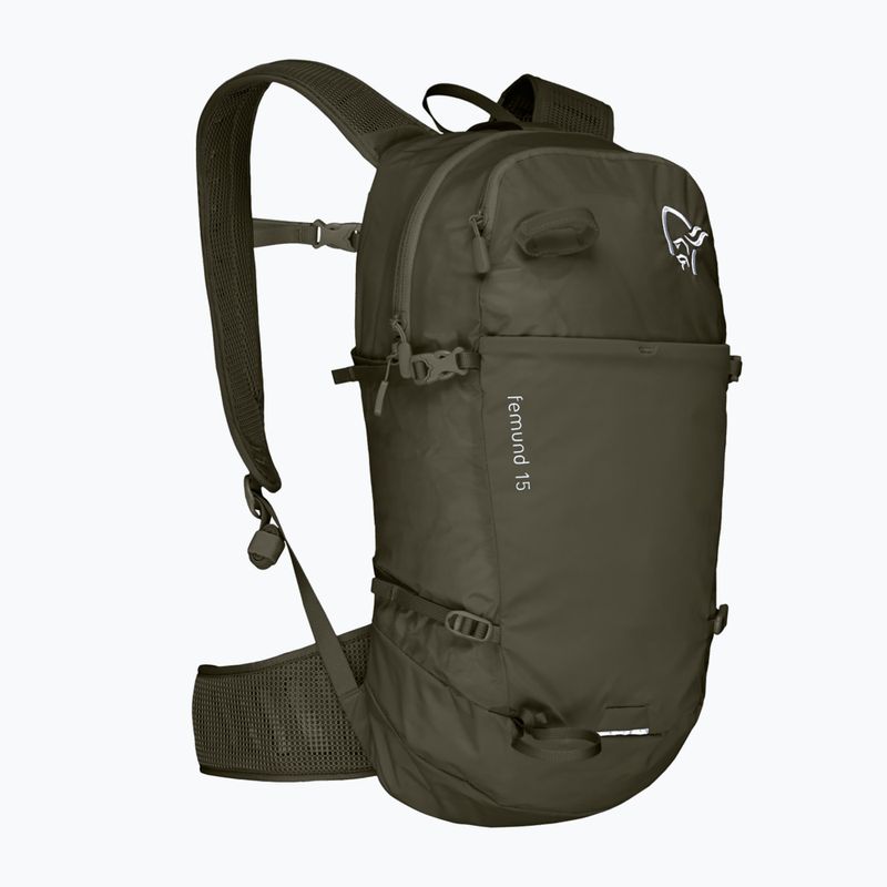 Туристическа раница NORRONA Femund Econyl70 15 l olive night 2