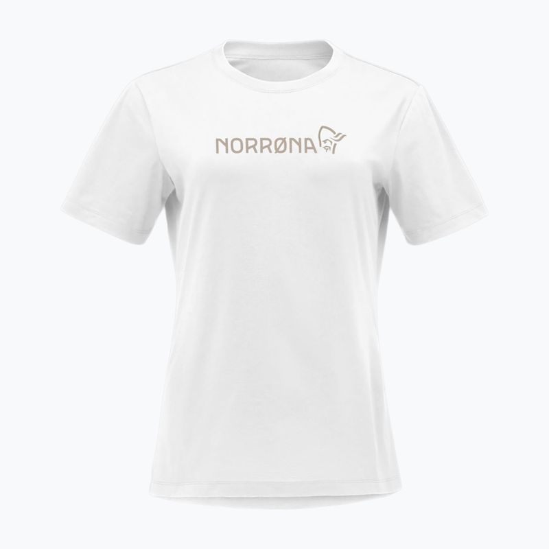 Дамска тениска NORRONA Cotton Viking pure white 4