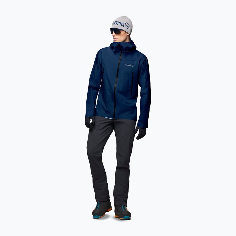 Мъжко яке за дъжд NORRONA Falketind Gore-Tex indigo night 2