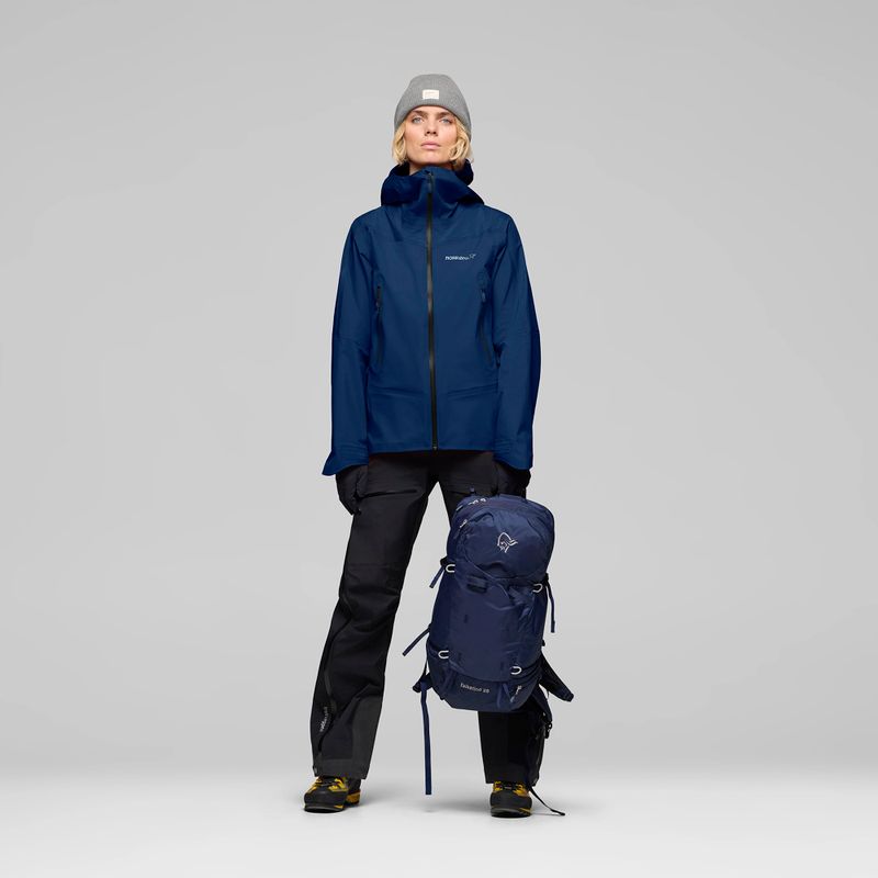 Дамско яке за дъжд NORRONA Falketind Gore-Tex indigo night 2