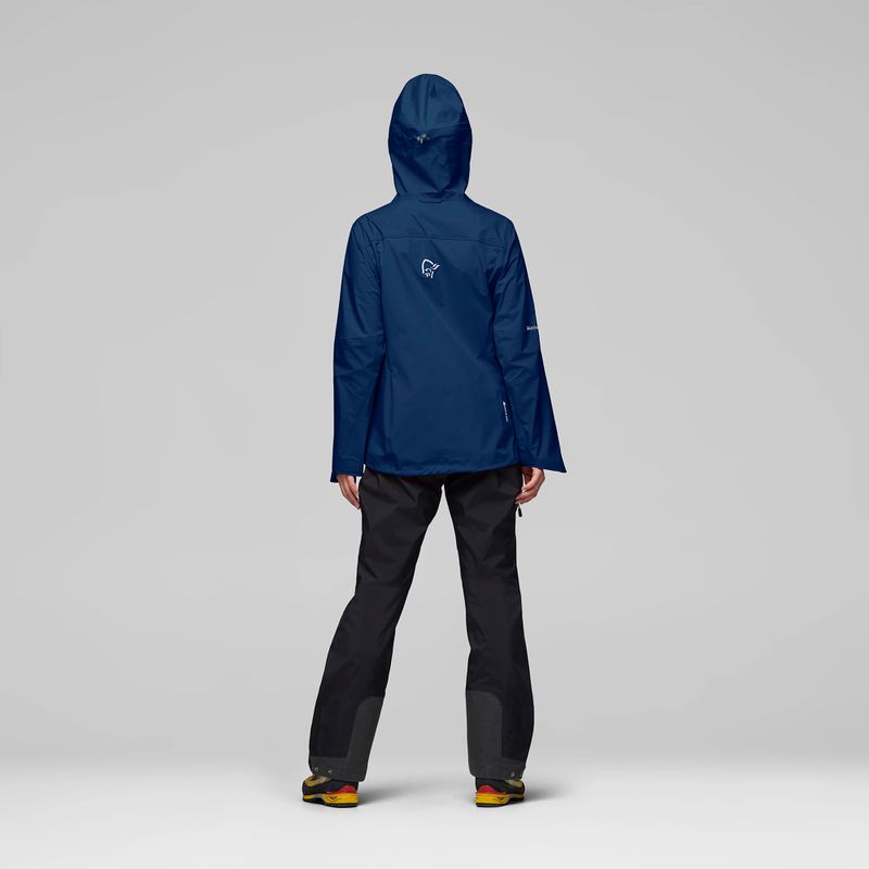 Дамско яке за дъжд NORRONA Falketind Gore-Tex indigo night 3