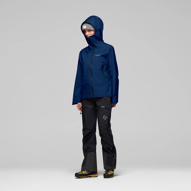 Дамско яке за дъжд NORRONA Falketind Gore-Tex indigo night 4