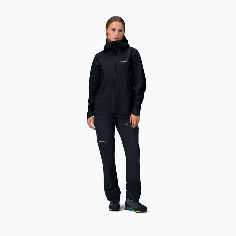 Дамско яке за дъжд NORRONA Falketind Gore-Tex cavlar black 2