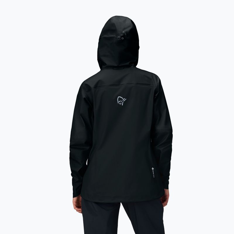 Дамско яке за дъжд NORRONA Falketind Gore-Tex cavlar black 3