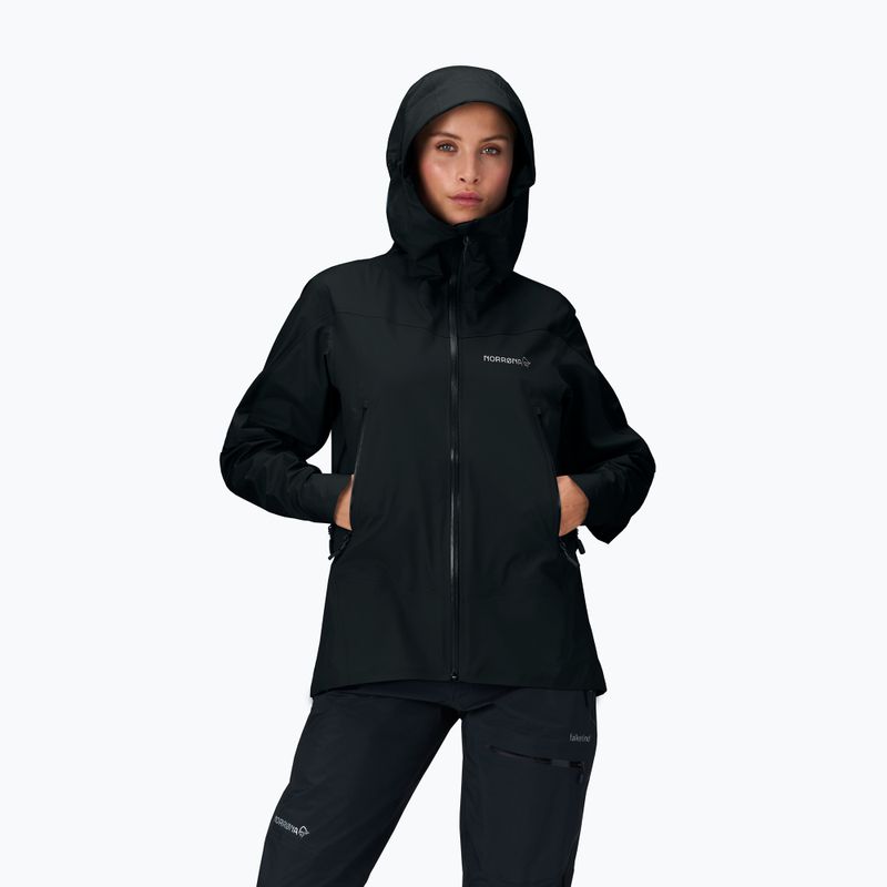Дамско яке за дъжд NORRONA Falketind Gore-Tex cavlar black 5