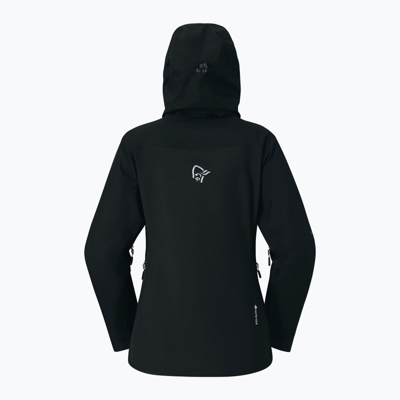 Дамско яке за дъжд NORRONA Falketind Gore-Tex cavlar black 8