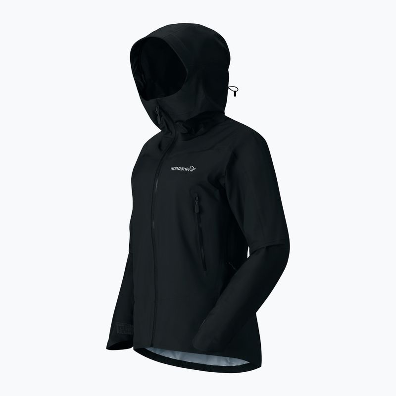 Дамско яке за дъжд NORRONA Falketind Gore-Tex cavlar black 9