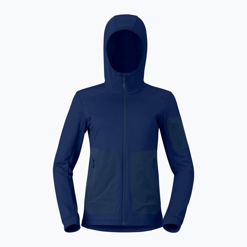 Дамски суитшърт за трекинг NORRONA Falketind Warm2 Stretch Hood indigo night 5
