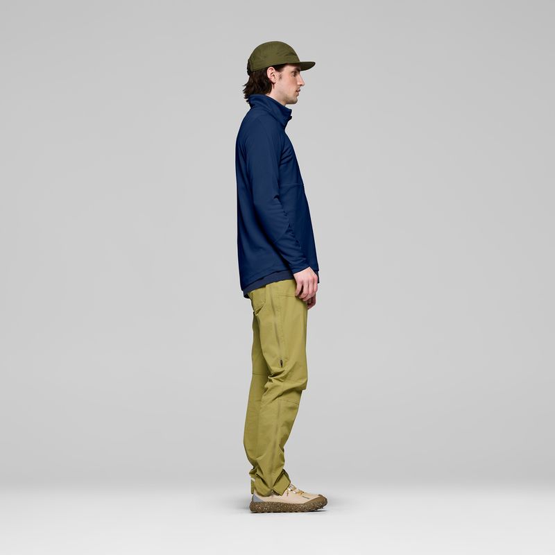 Мъжки суитшърт за трекинг NORRONA Femund Warm1 Zip Neck indigo night 4