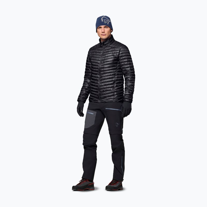 Мъжко пухено яке NORRONA Trollveggen Down800 Super Light caviar black 2