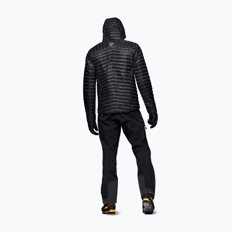 Мъжко пухено яке Norrona Trollveggen Down800 Super Light Hood Caviar Black 3