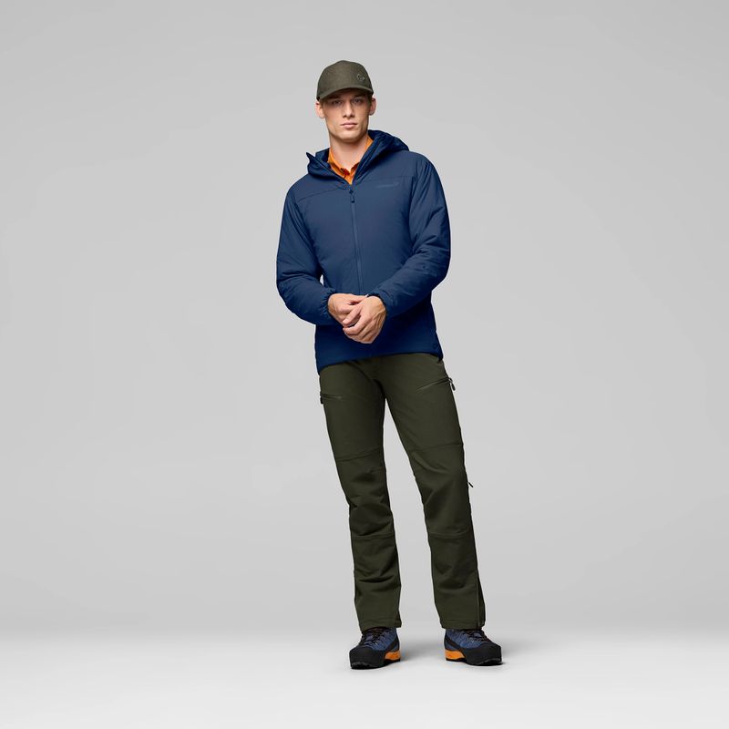 Мъжко ватирано яке NORRONA Femund Thermo60 Zip Hood indigo night 2