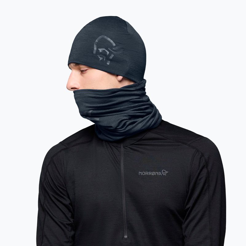 Шал комин NORRONA PureUll indigo night 4