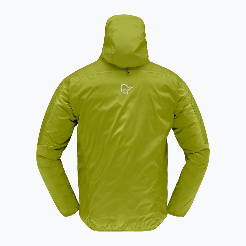 Мъжко ветроустойчиво яке NORRONA Faketind Aero60 Zip Hood golden lime 2