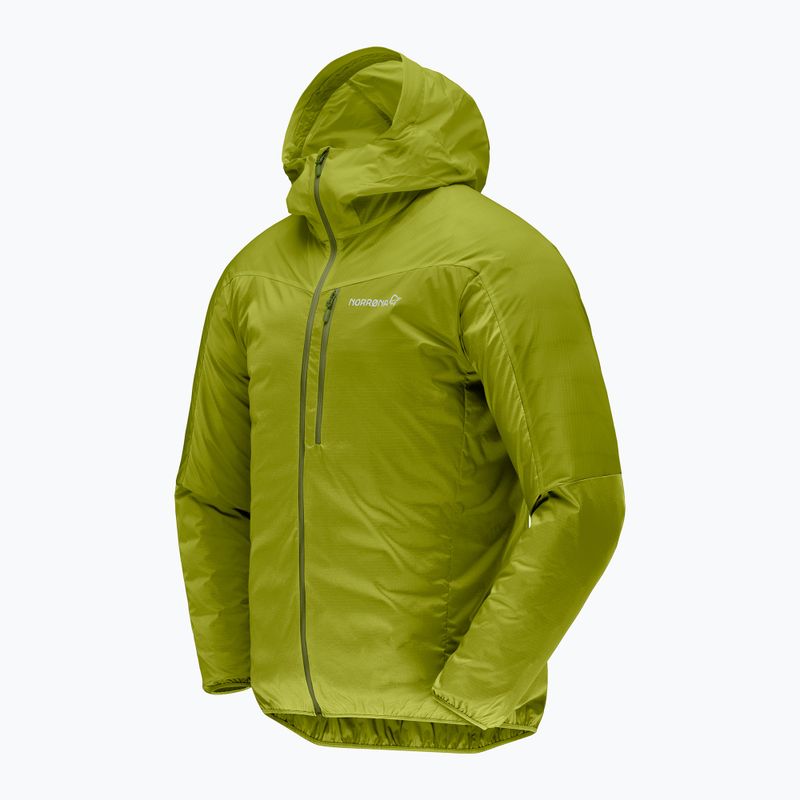 Мъжко ветроустойчиво яке NORRONA Faketind Aero60 Zip Hood golden lime 3