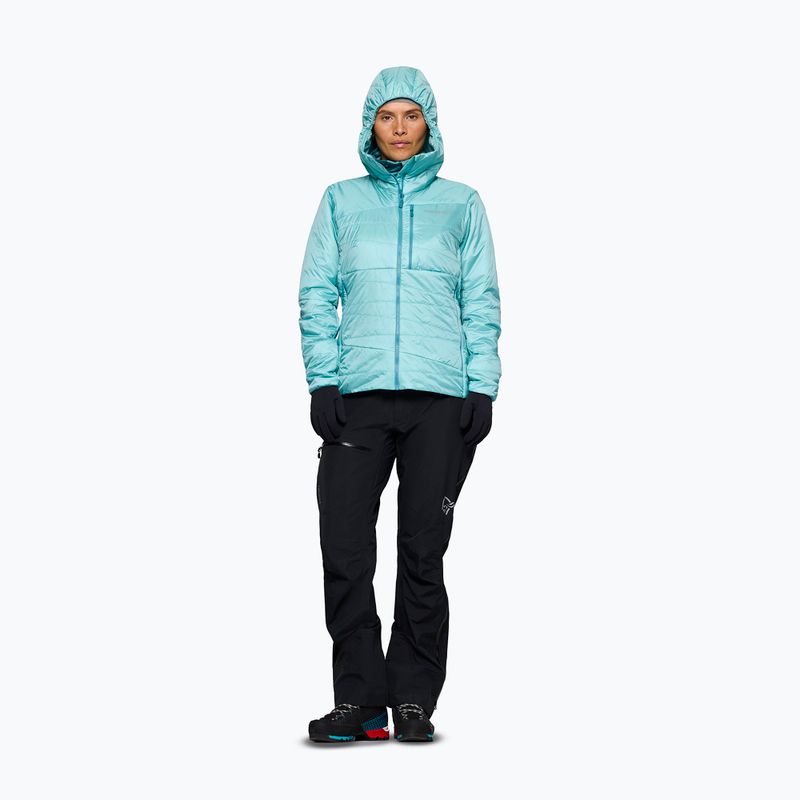 Дамско ватирано яке NORRONA Faketind Thermo40 Zip Hoodie aqua haze 2
