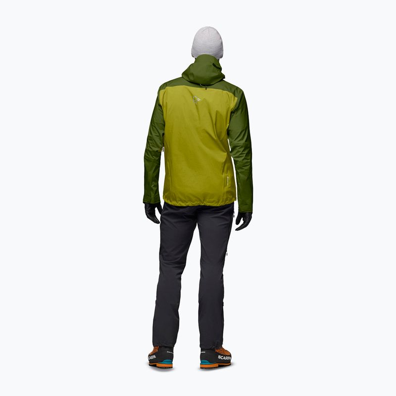 Мъжко яке за дъжд NORRONA Falketind Gore-Tex golden lime/pesto 3