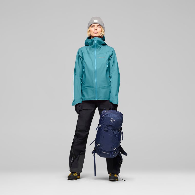 Дамско яке за дъжд NORRONA Falketind Gore-Tex brittany blue 2