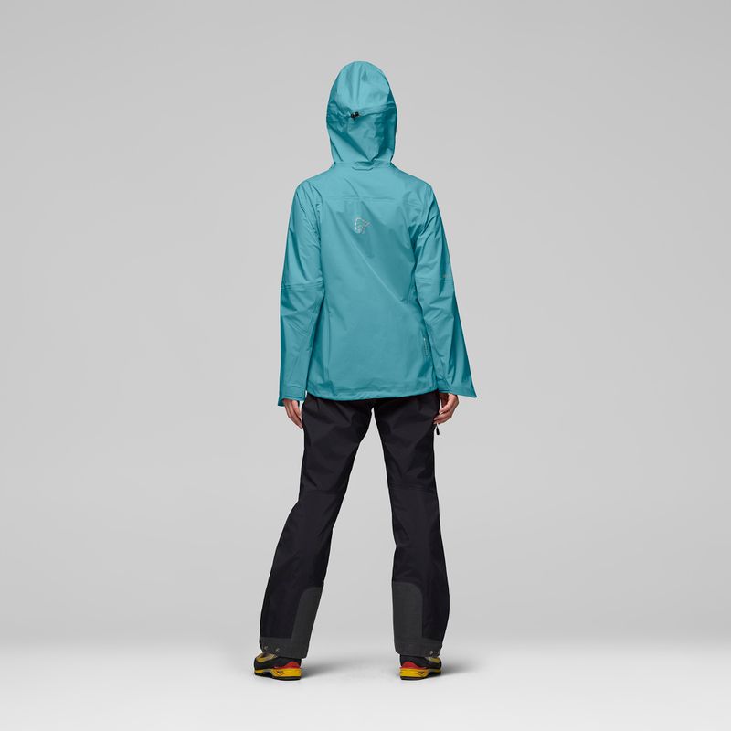 Дамско яке за дъжд NORRONA Falketind Gore-Tex brittany blue 3