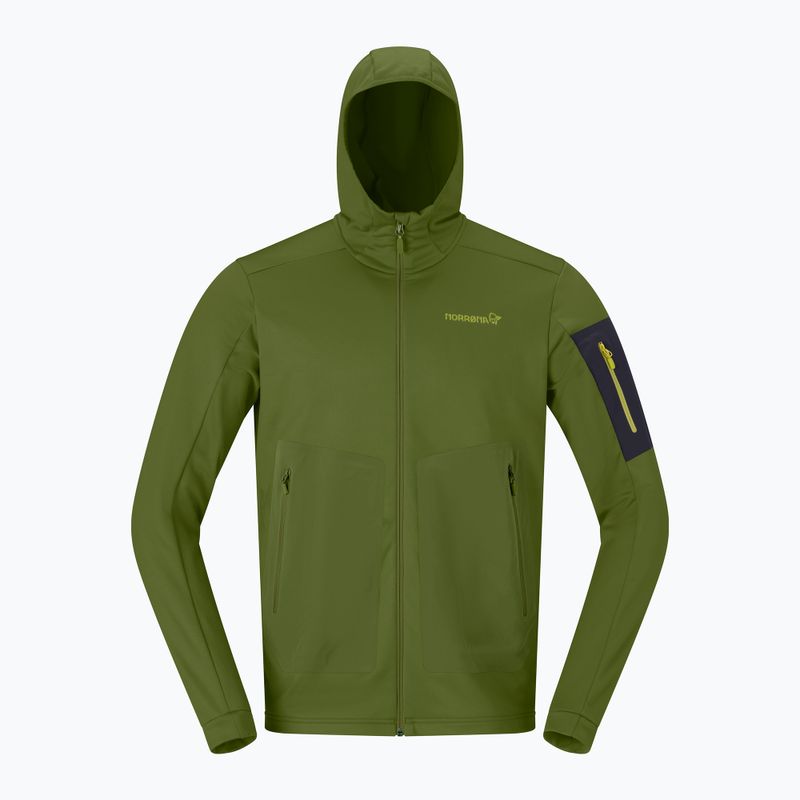 Мъжки суитшърт за трекинг NORRONA Falketind Warm2 Stretch Hood pesto 5