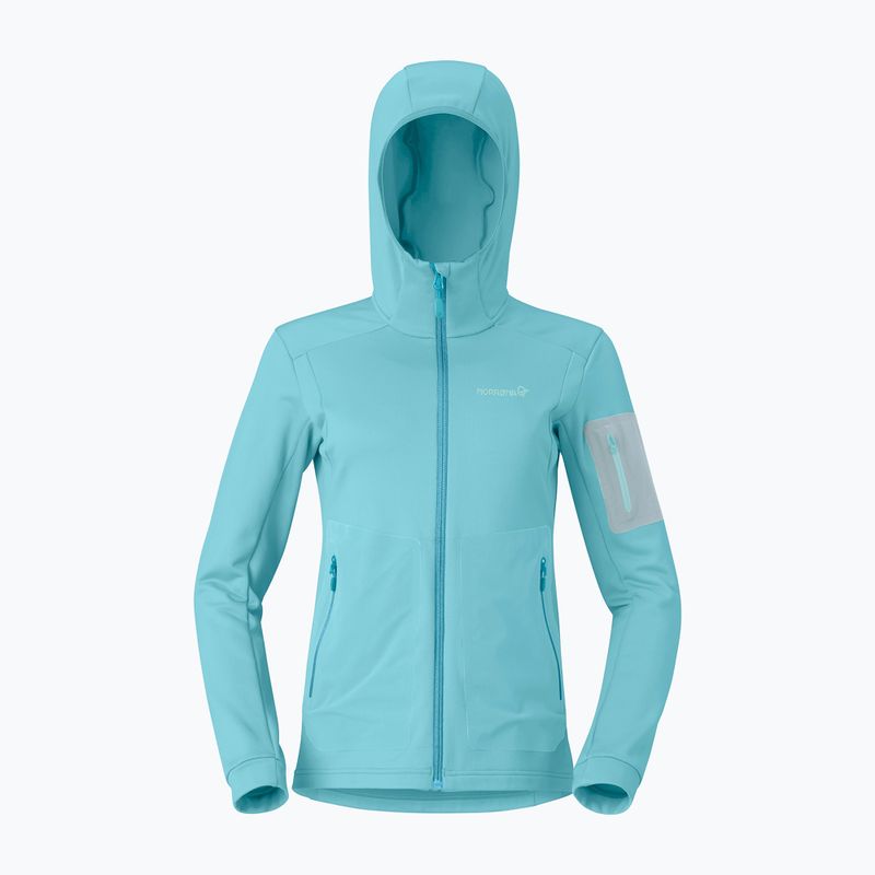 Дамски суитшърт за трекинг NORRONA Falketind Warm2 Stretch Hood brittany blue 5