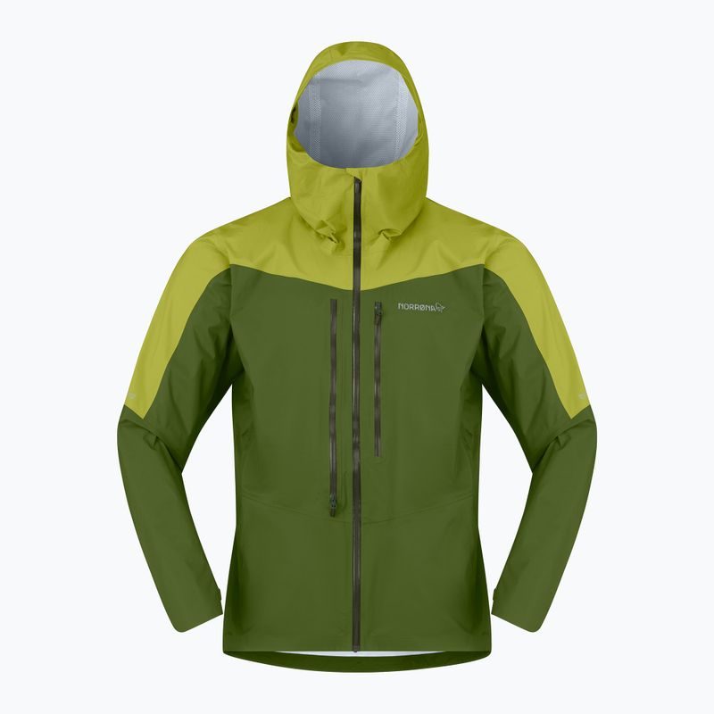 Мъжко яке за дъжд NORRONA Falketind Dri1 pesto/golden lime 6
