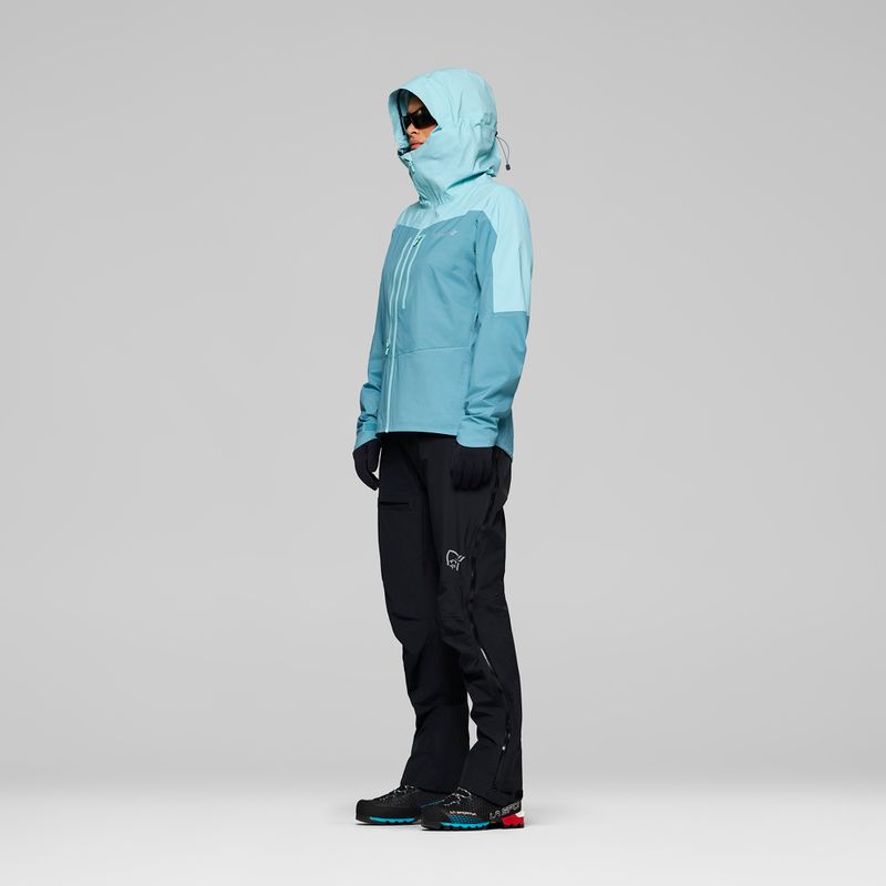 Дамско яке за дъжд NORRONA Falketind Dri1 brittany blue/aqua haze 4