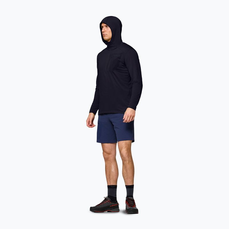Мъжки суитшърт за трекинг NORRONA Falketind Warm1 Hood caviar black 4