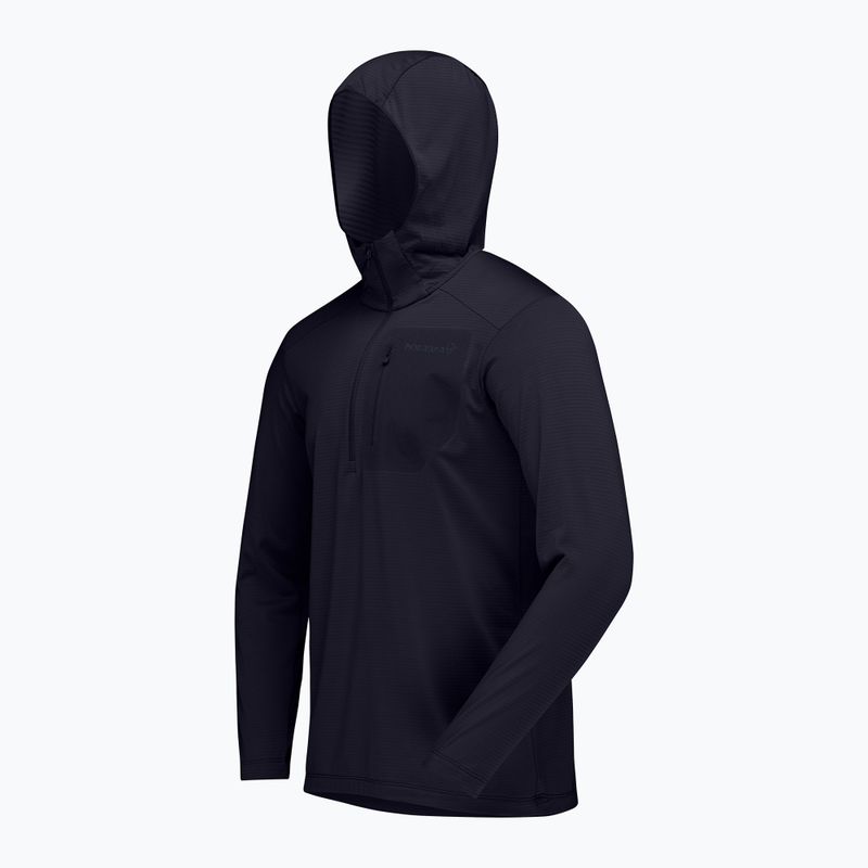 Мъжки суитшърт за трекинг NORRONA Falketind Warm1 Hood caviar black 7