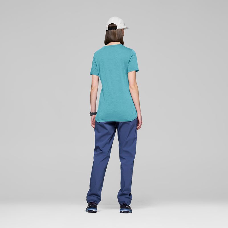 Дамска тениска NORRONA Femund Equaliser Merino brittany blue 3
