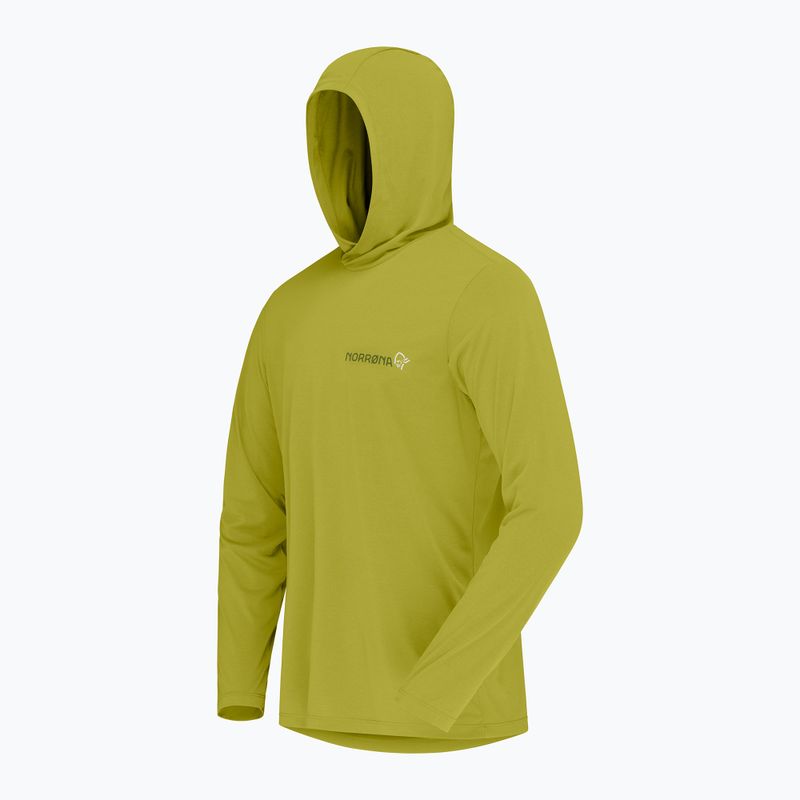 Мъжки суитшърт за трекинг NORRONA Femund Tech Hood golden lime 8