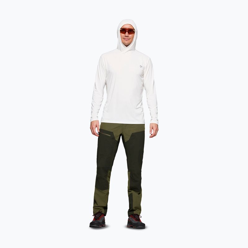 Мъжки суитшърт за трекинг NORRONA Femund Tech Hood snow white 2