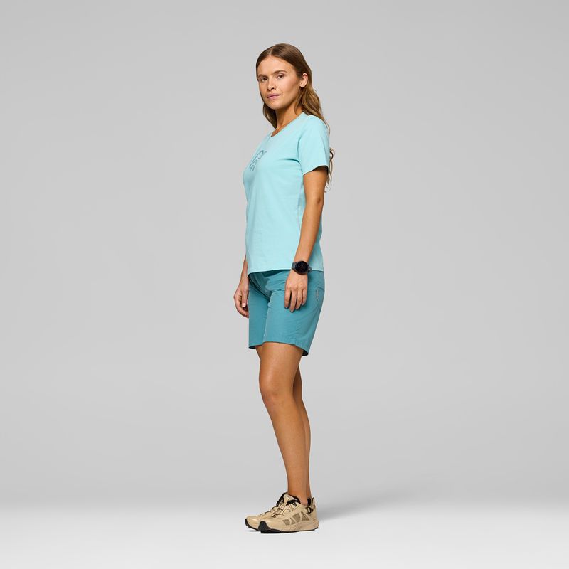 Дамска тениска NORRONA Cotton Viking aqua haze 4