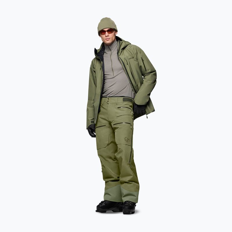 Мъжки скиорски панталони Norrona Lofoten Gore-Tex Insulated deep lichen green 2