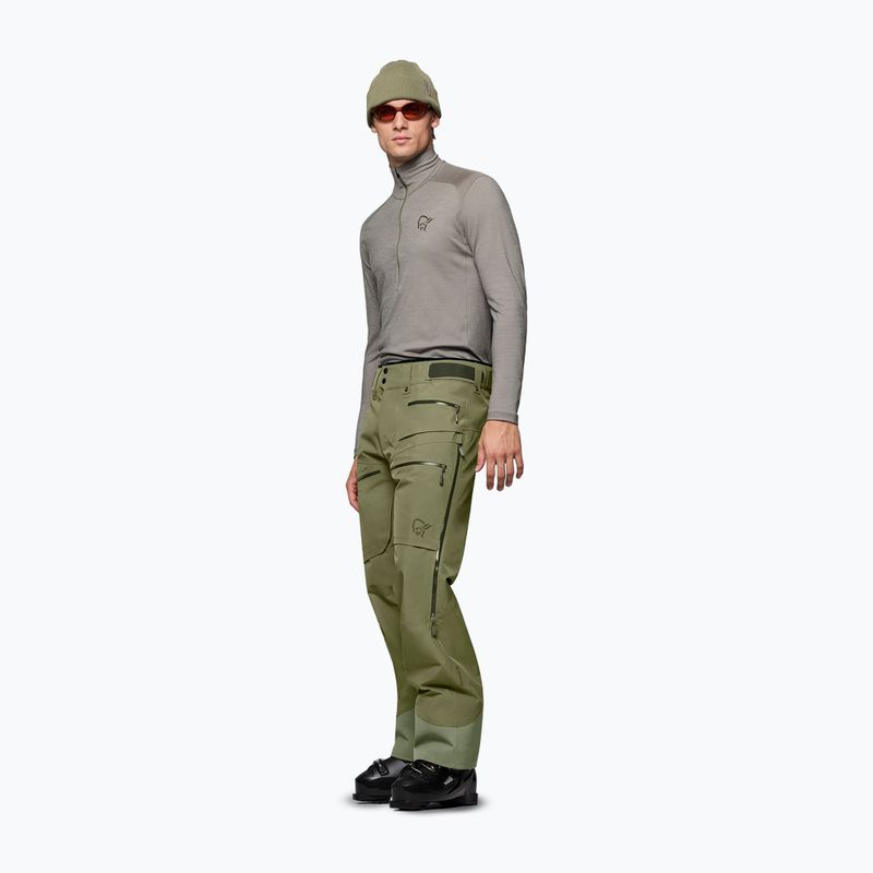 Мъжки скиорски панталони Norrona Lofoten Gore-Tex Insulated deep lichen green 4