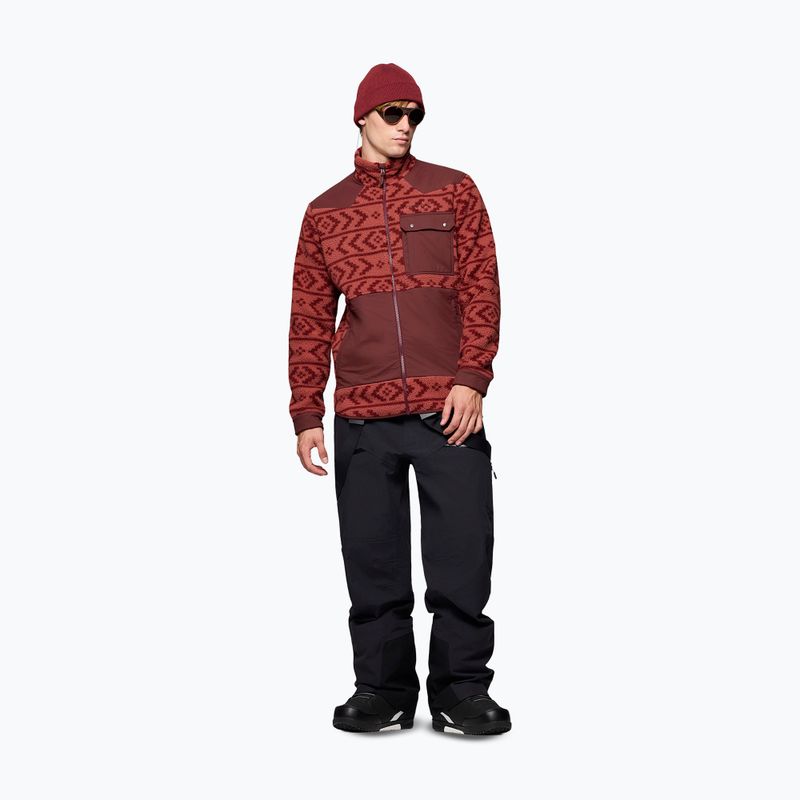 Мъжки поларен суитшърт Norrona Tamok Warm3 cowhide/port 2