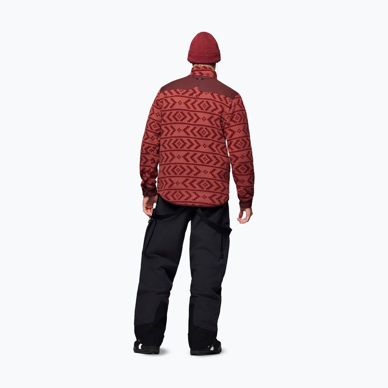 Мъжки поларен суитшърт Norrona Tamok Warm3 cowhide/port 3