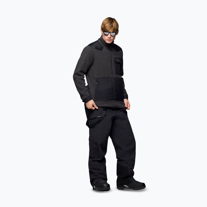 Мъжки поларен суитшърт Norrona Tamok Warm3 phantom/caviar black 4
