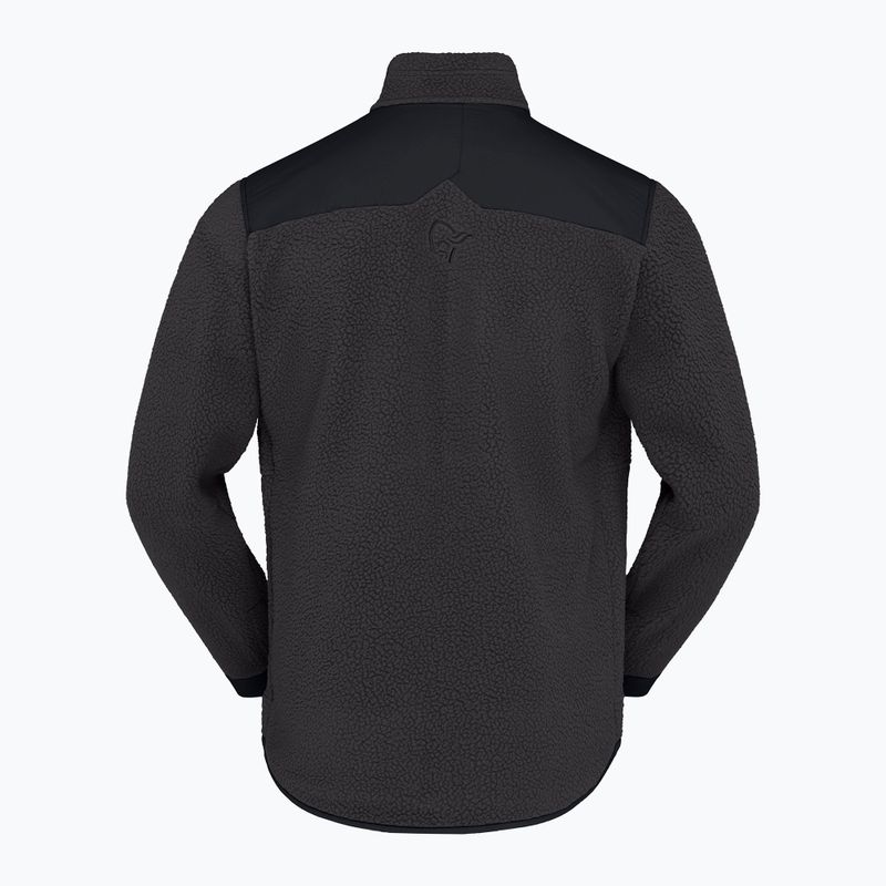 Мъжки поларен суитшърт Norrona Tamok Warm3 phantom/caviar black 6